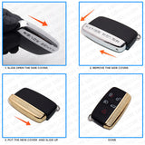 3D Fashion Metal Autobigraghy Car Remote Key Side Cover Auto Remote Decoration