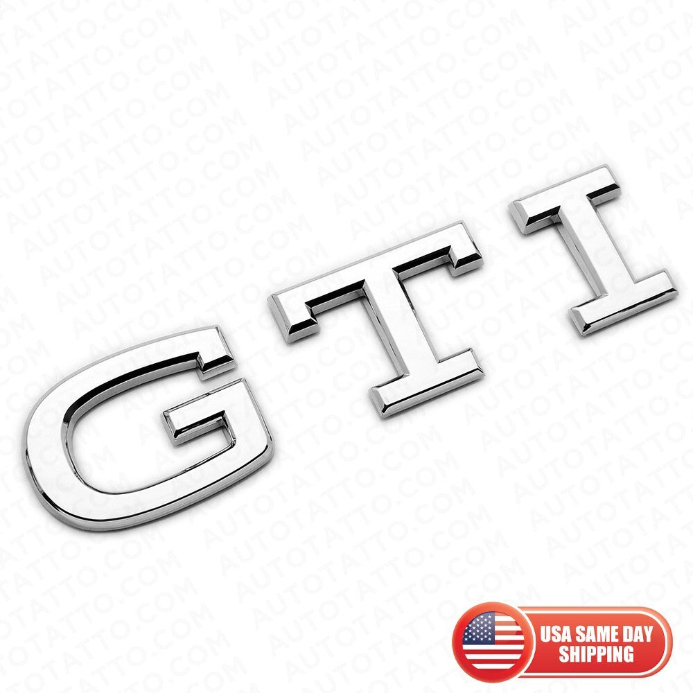2020+ Universal MK8 Rear Trunk Lid Emblem Nameplate Badge Chrome Sport