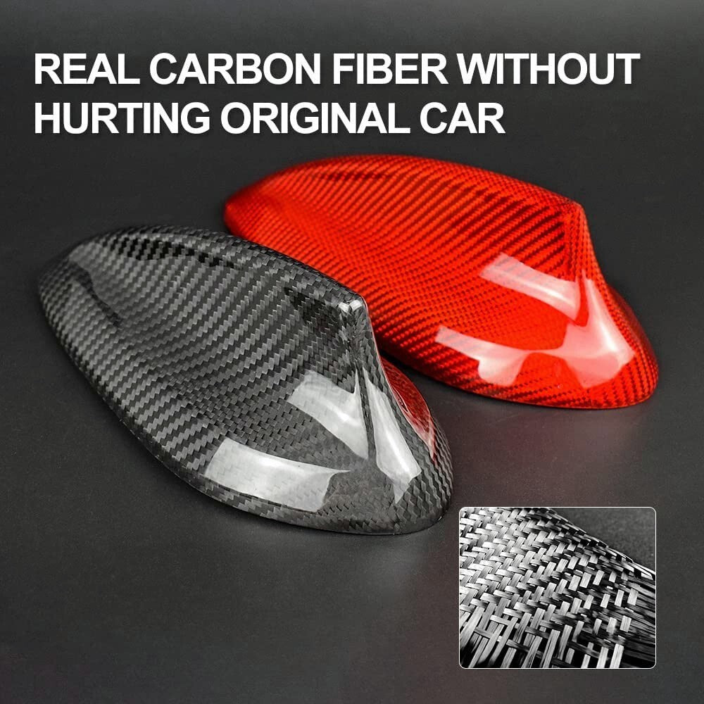 Real Carbon Fiber Shark Fin Antenna Cover Cap For BMW F30 F22 F32 F36 F80 M3 M4