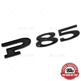 Tesla Rear Liftgate Lid Model P85 Nameplate Logo Badge Emblem Sport Gloss Black