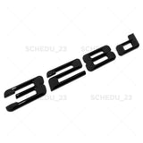 14-18 Gloss Black 328d Rear Trunk Lid Nameplate Letter Emblem M Performance F30