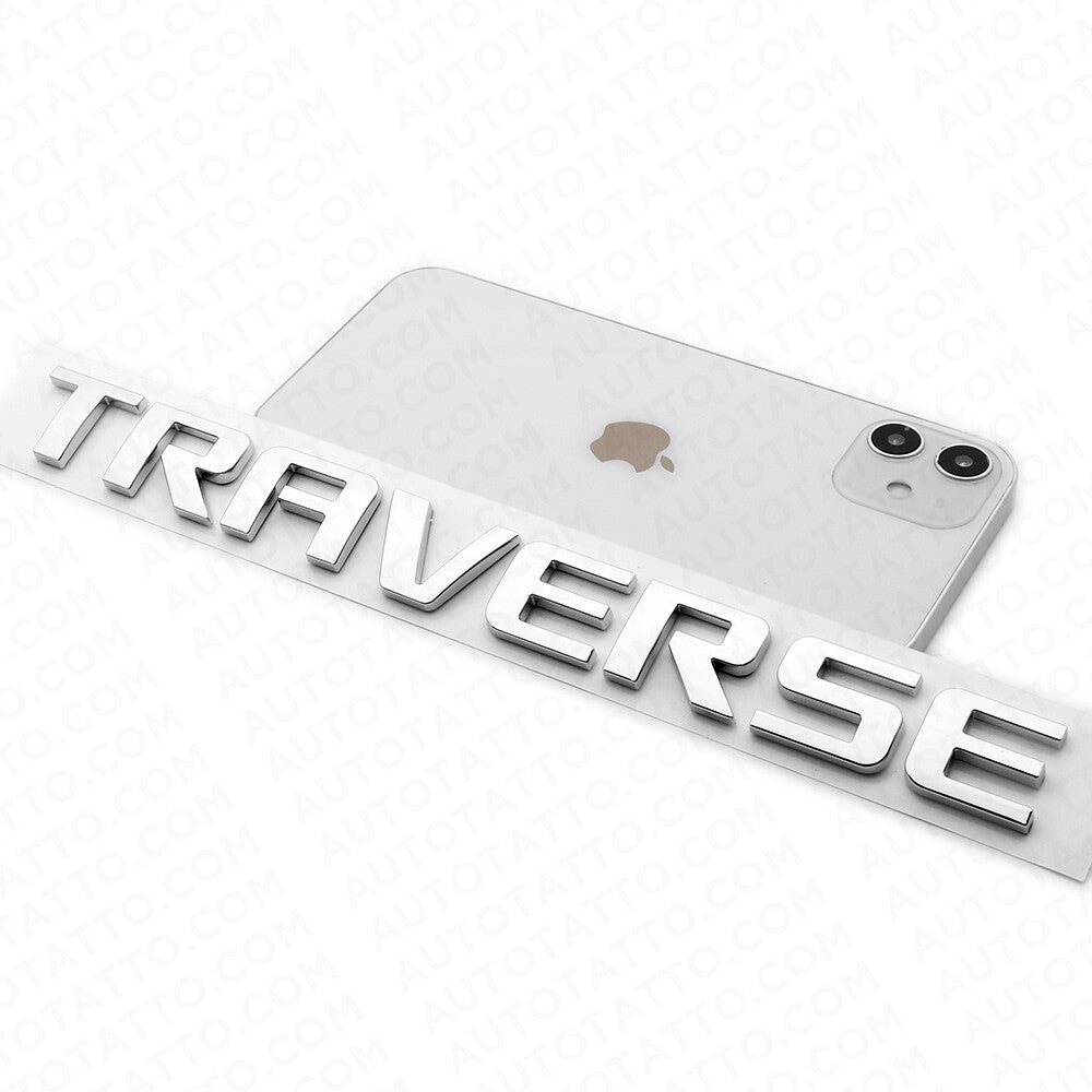 For Chevy Traverse Rear Lifgate Letter Badge Nameplate Logo Emblem Chrome Sport
