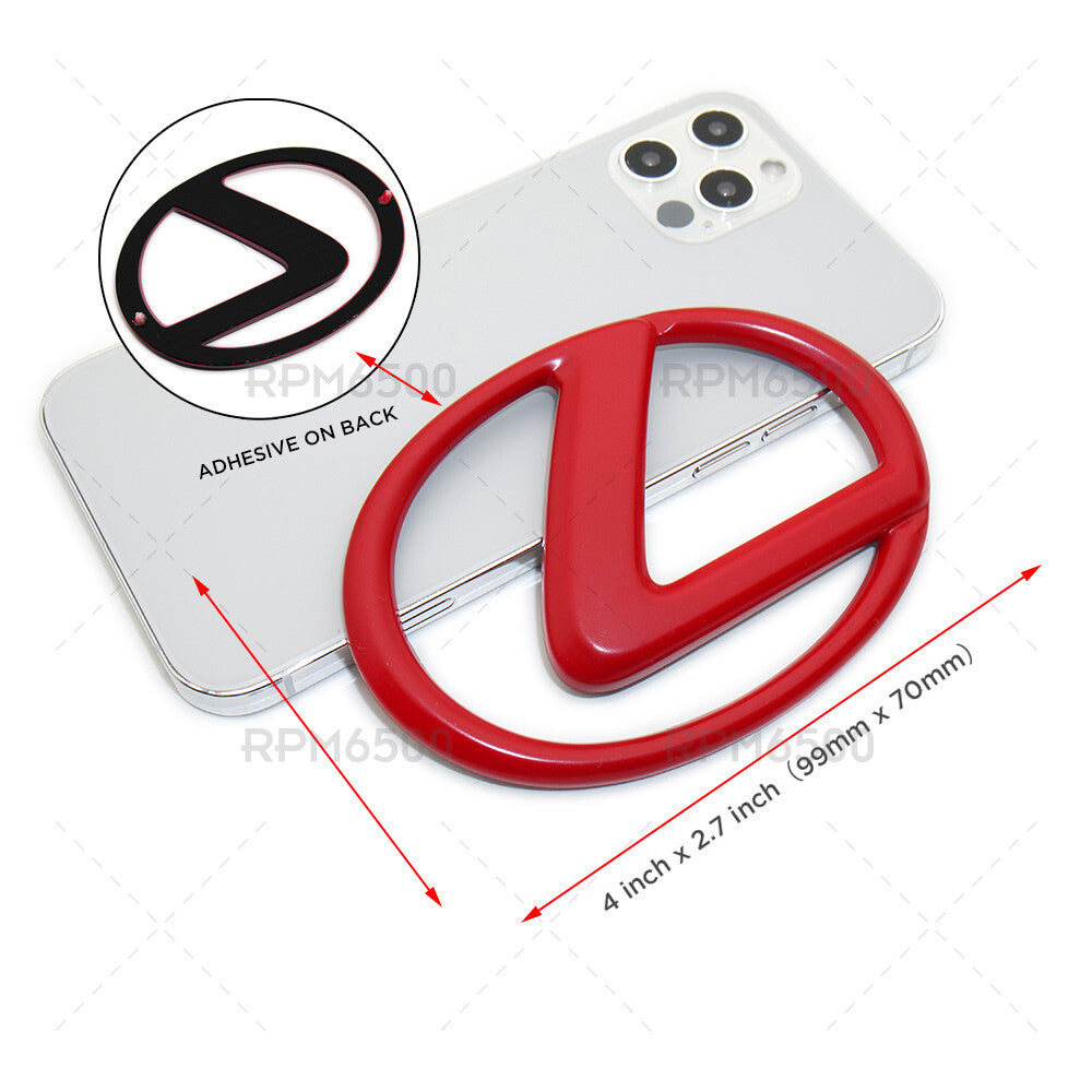 Lexus Trunk Logo Badge Nameplate Emblem Car Exterior Replace Red F-Sport NX RC