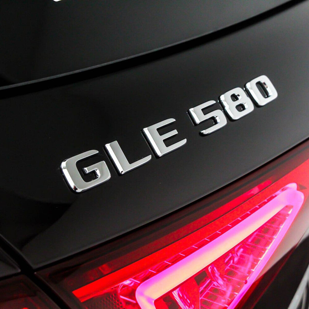 20-21 Mercedes-Benz GLE 580 Letter Emblem Liftgate Logo Badge AMG Sport Chrome