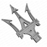 Maserati Ghibli Quattroporte Levante Front Grille Logo Emblem Badge Black Sport