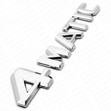 99-14 Mercedes 4 Matic Emblem 3D Trunk Logo Letter Sport Badge AMG - OEM Chrome