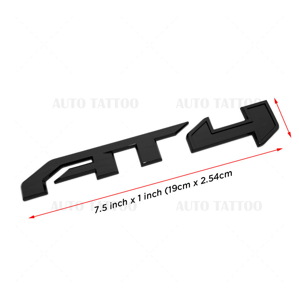 GMC Canyon Sierra AT4 Rear Tailgate Badge Logo Emblem Nameplate Gloss Blackout