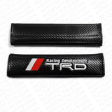 Universal Car Carbon Seat Belt Cover Safety Shoulder Strap Cushion Pad Harness