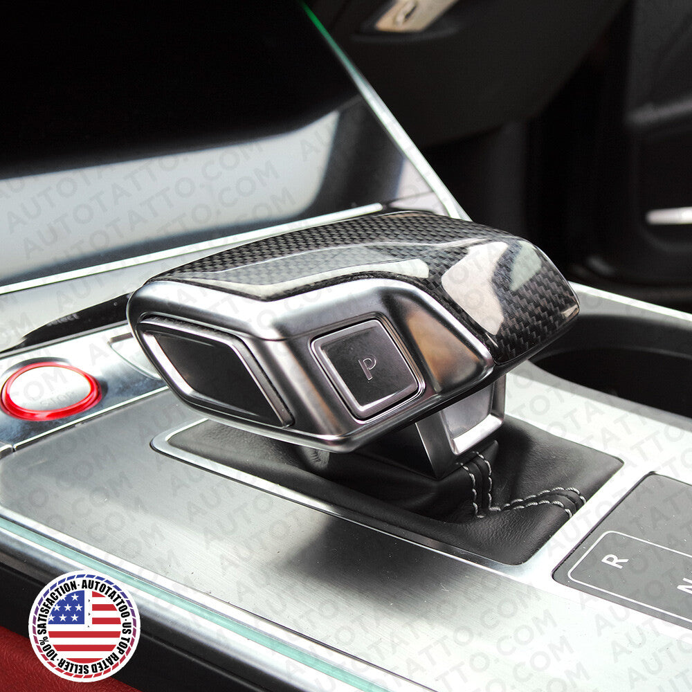 19-21 A6 A7 S6 S7 Q8 SQ8 RS Q8 Real Carbon Fiber Replace Shift Knob Cover Sport