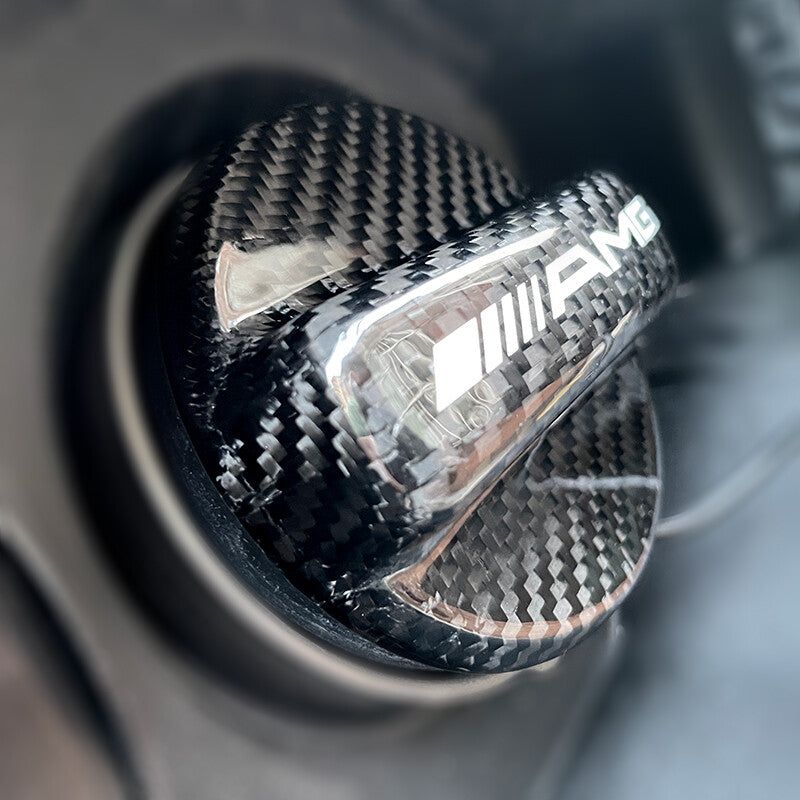 Mercedes Benz C CLA E GLA GLC GLE S SL AMG GT Carbon Fiber Car Fuel tank cap
