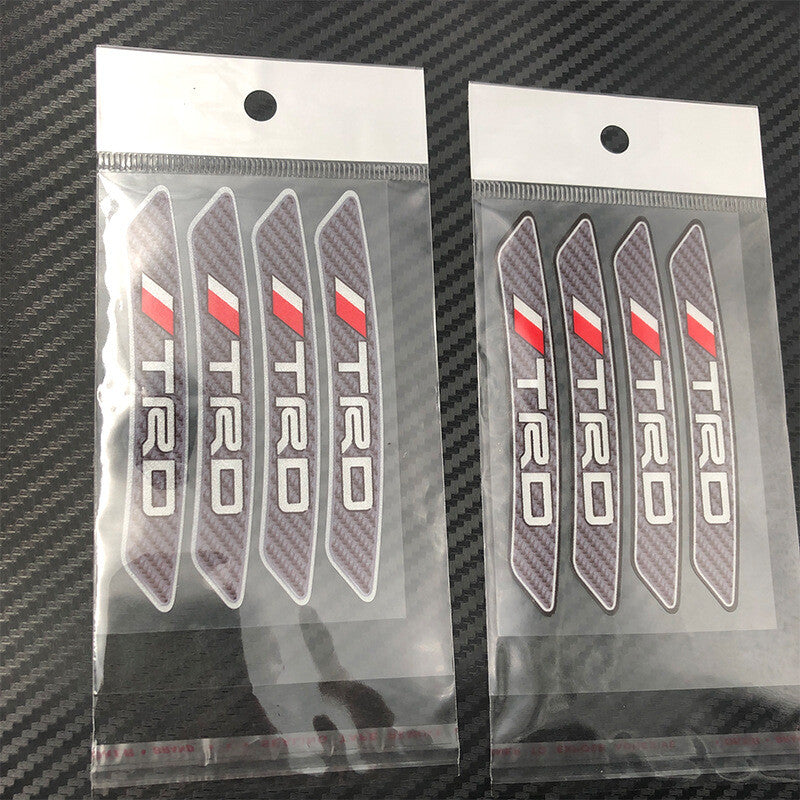 4pc Pack TRD Wheels Rims Sport Racing Decal Stripes Stickers Emblem for Car SUV