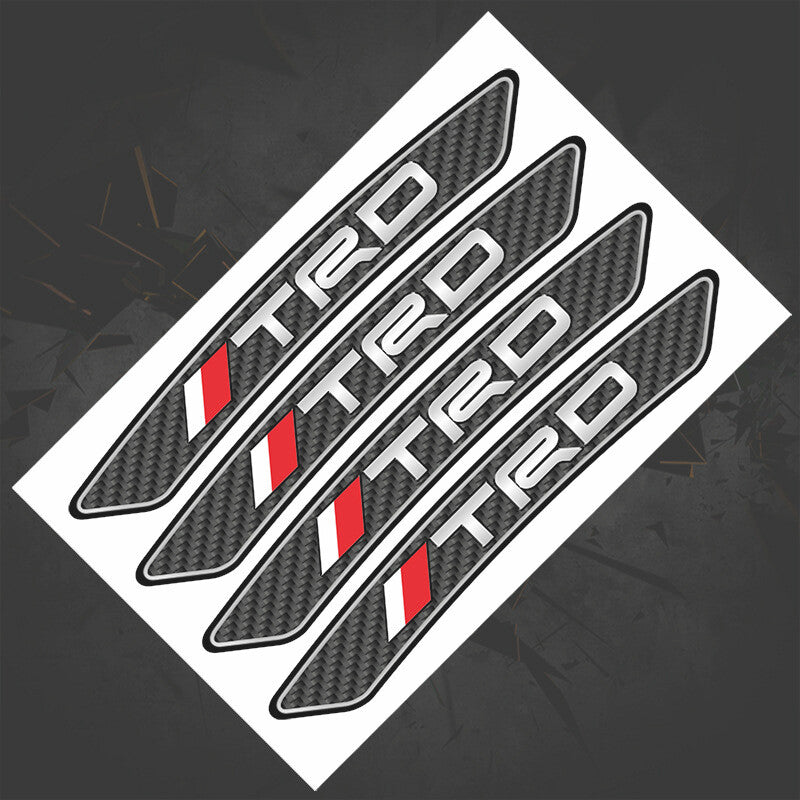 4pc Pack TRD Wheels Rims Sport Racing Decal Stripes Stickers Emblem for Car SUV