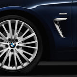 2x For BMW Luxury Logo Emblem Badge Car Side Fender M Series Performance Sport