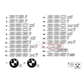 E90 E91 E92 Matte Black M3 Emblem Badge Sticker Car Rear Trunk OEM ABS M Series